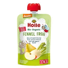 Holle Fennel Frog Pear Apple & Fennel 6+ Months 100g