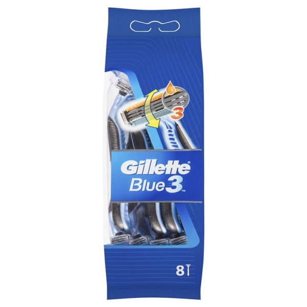 Gillette Blue 3 Disposable Razors 8 Pack