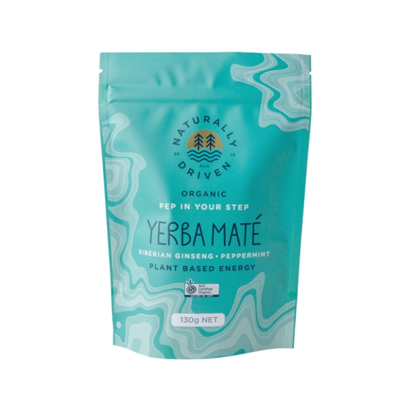 Yerba Mate Organic Ginseng Peppermint 130g