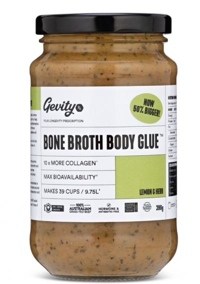 Gevity Bone Broth Body Glue Lemon & Herb 390g