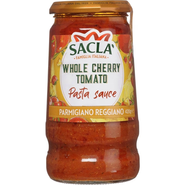 Sacla Pasta Sauce Whole Cherry Tomato & Parmigiano Reggiano 420g
