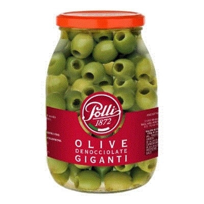 Polli Green Olives Whole 1kg