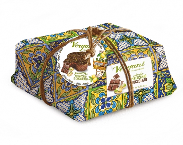 Vergani Panettone Colomba Sicily Pistachio Chocolate 750g