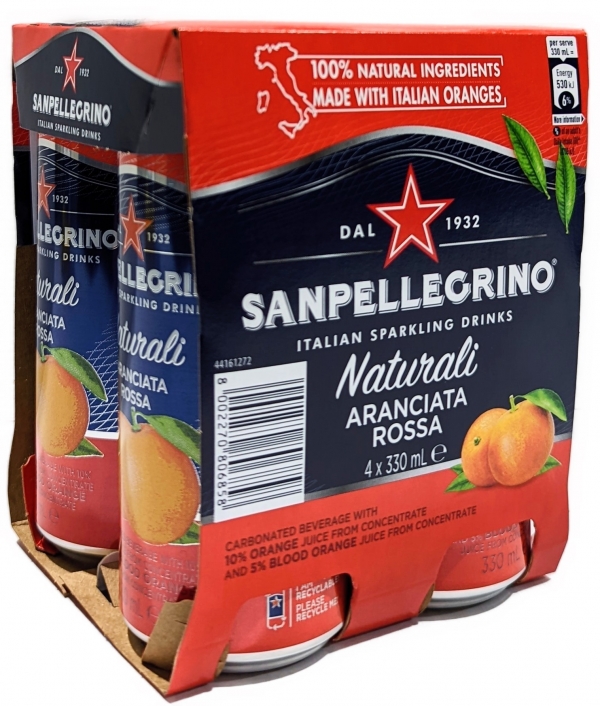 San Pellegrino Aranciata Rossa 4 x 330ml