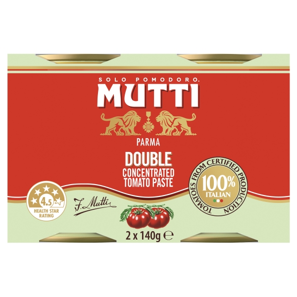 Mutti Double Concentrated Tomato Paste 2 Pack 280g
