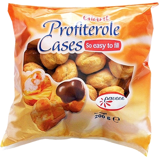 Pavone Pastries Giant Profiterole Cases 200g