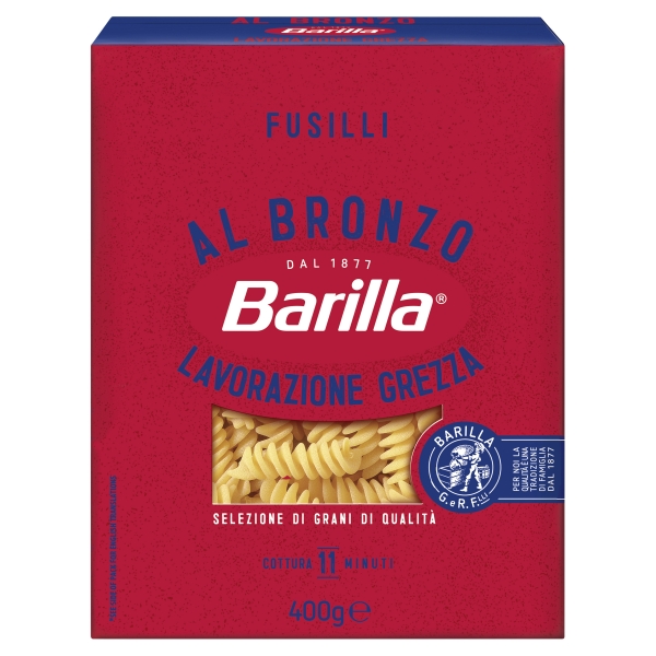 Barilla Al Bronzo Fusilli 400g