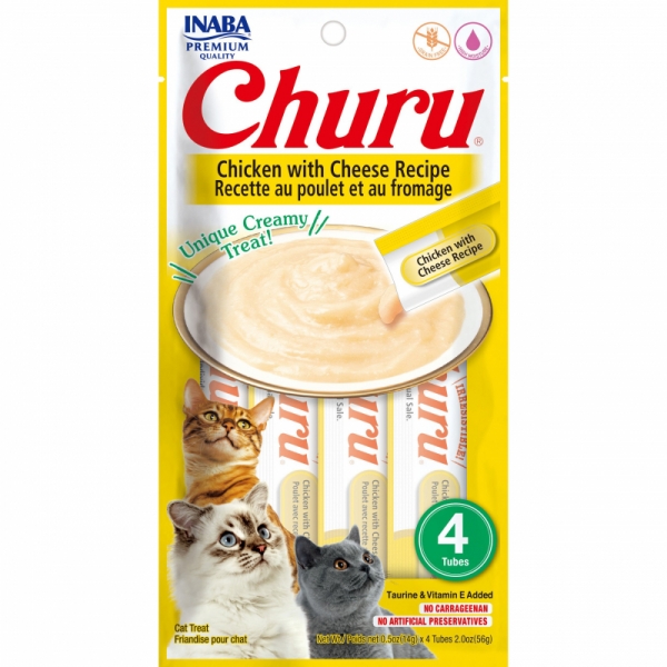 Inaba Churu Topping Cat Food Chicken & Cheese 56g