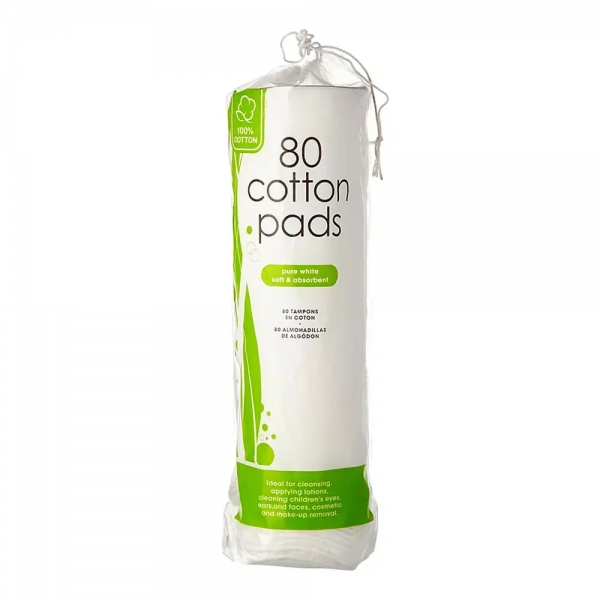 Cotton Cosmetic Pads 80 Pack
