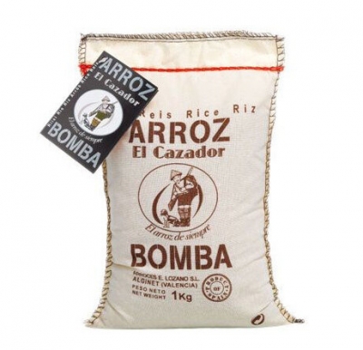 Arroz El Cazador Bomba Rice Cloth Bag 1kg