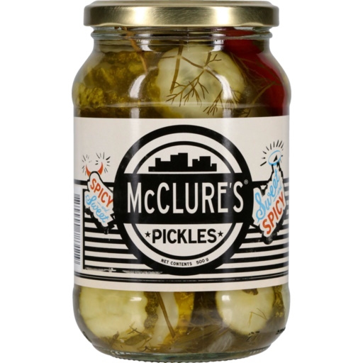 McClure's Sweet & Spicy Crinkle Cut Pickles 500g
