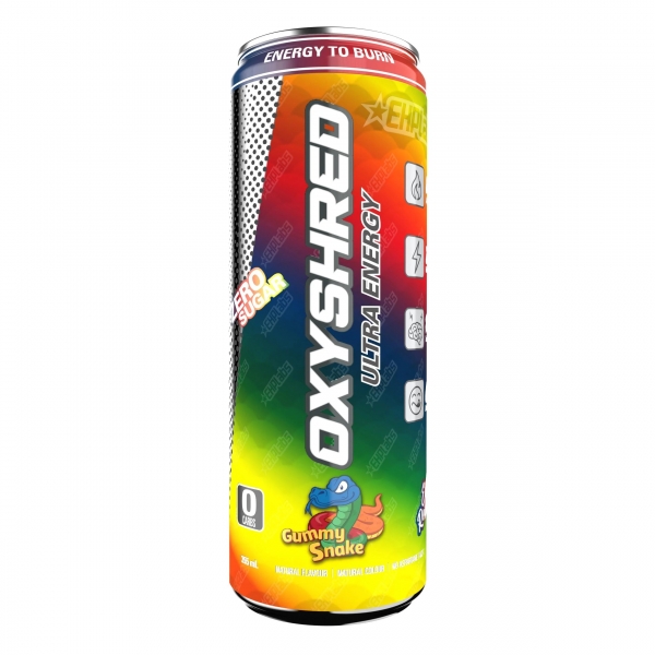 EHP Labs Oxyshred Ultra Energy Drink Gummy Snakes 355ml