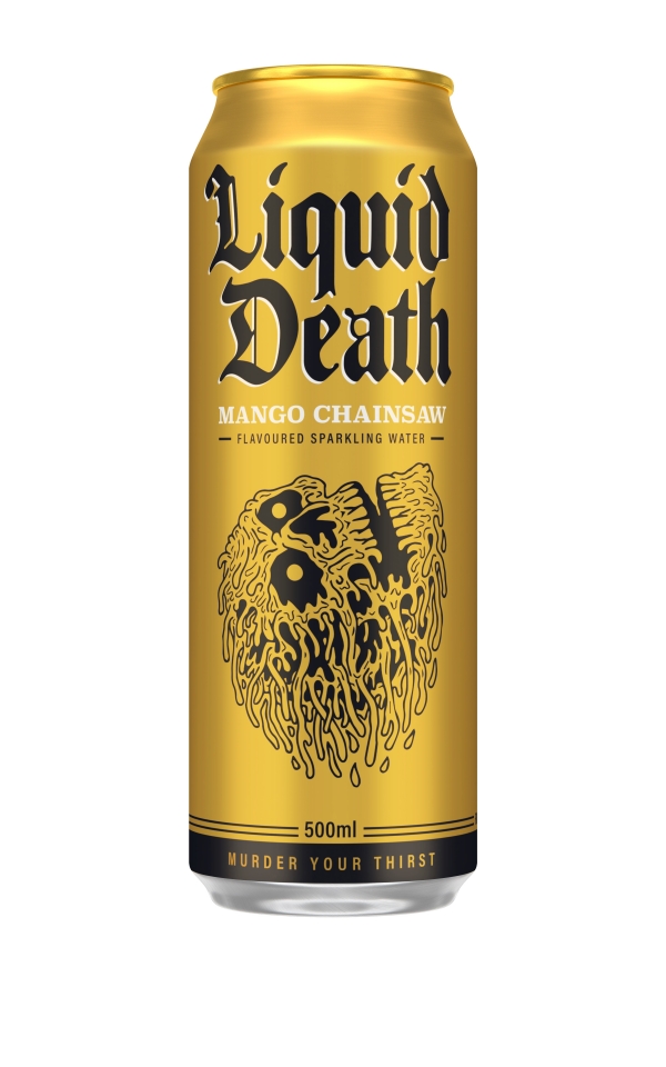 Liquid Death Sparkling Water Mango Chainsaw 500ml Adelaide's Finest