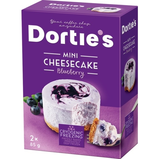 Dorties Mini Cheesecake Blueberry 2 Pack 170g