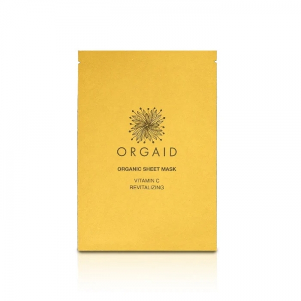 Orgaid Organic Sheet Face Mask Vitamin C & Revitalising 24ml