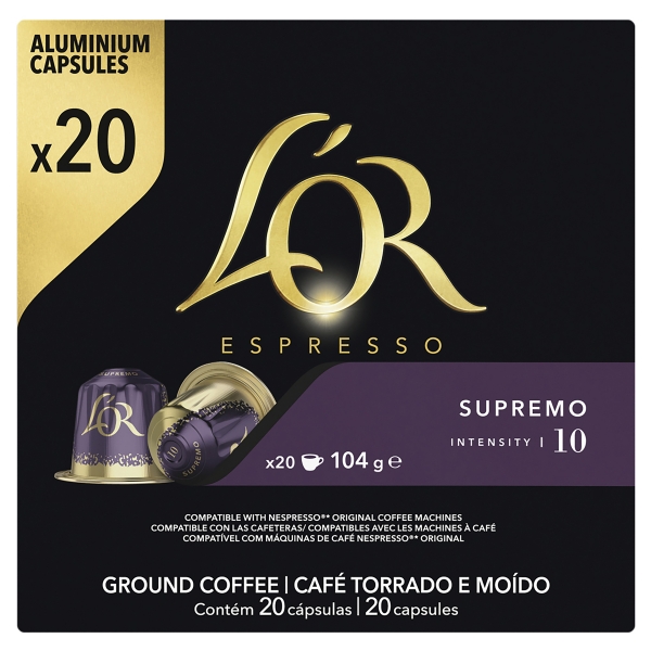 Lor Espresso Capsules Supremo 20 Pack
