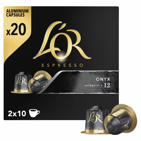 L'Or Espresso Capsules Onyx 20 Pack
