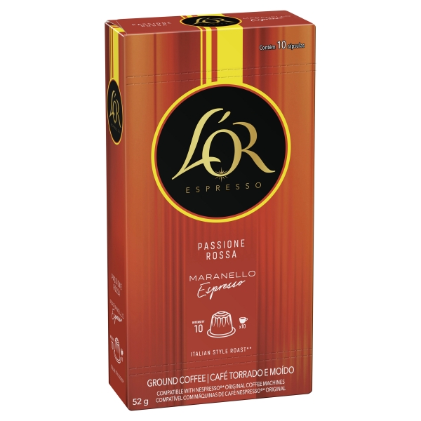 L'OR Espresso Coffee Capsules Passione Rossa Maranello Espresso 10 Pack