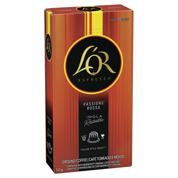L'OR Espresso Capsules Passione Rossa Ristretto 10 Pack