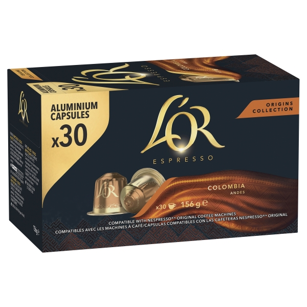 L'OR Espresso Coffee Capsules Colombia 30 Pack