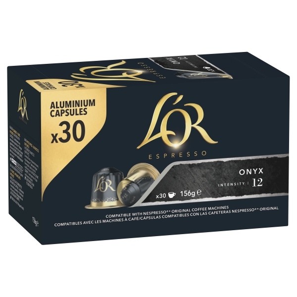 L'OR Espresso Capsules Onyx 30 Pack