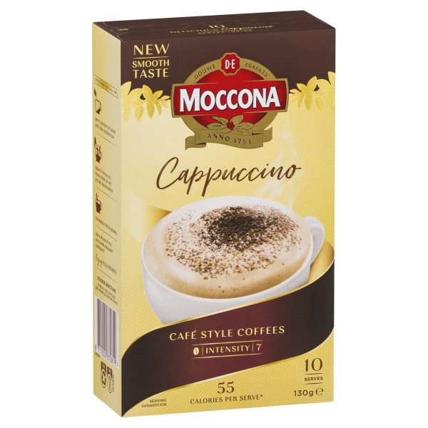 Moccona Coffee Sachets Cappuccino 10 Pack