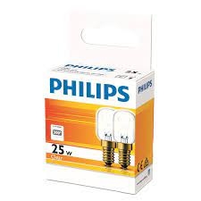 Philips Globe Oven Clear 25W 2 Pack