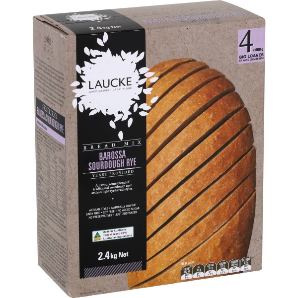 Laucke Bread Machine Mix Barossa Sourdough Rye 2.4kg