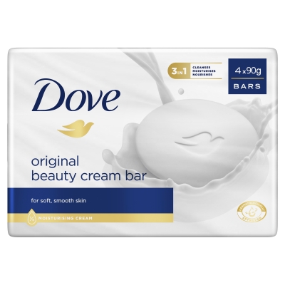 Dove Beauty Cream Bar Original 4 Pack 360g