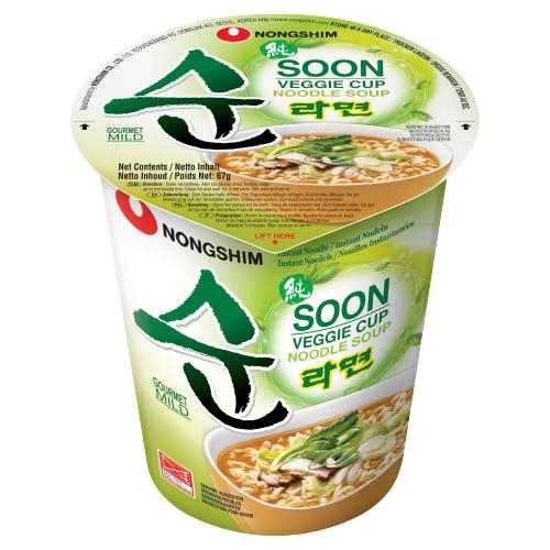 Nong Shim Soon Veggie Cup Noodle 67g