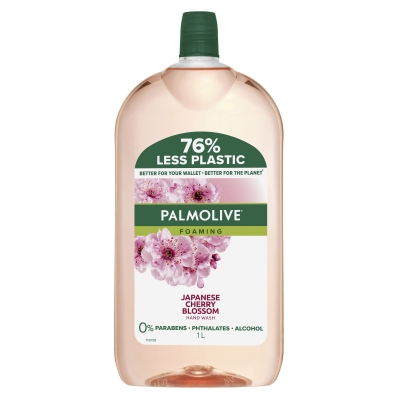 Palmolive Foaming Liquid Hand Wash Refill Cherry Blossom 1lt
