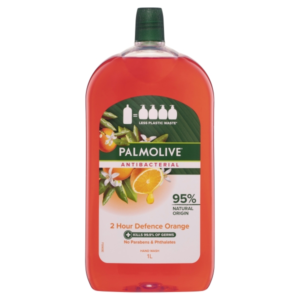 Palmolive Liquid Hand Wash Antibacterial Defence Refill 1lt 