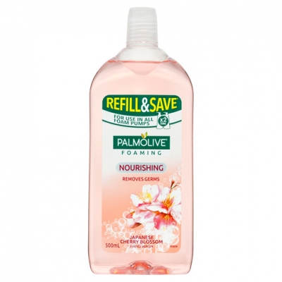 Palmolive Liquid Hand Wash Foaming Refill Cherry Blossom 500ml
