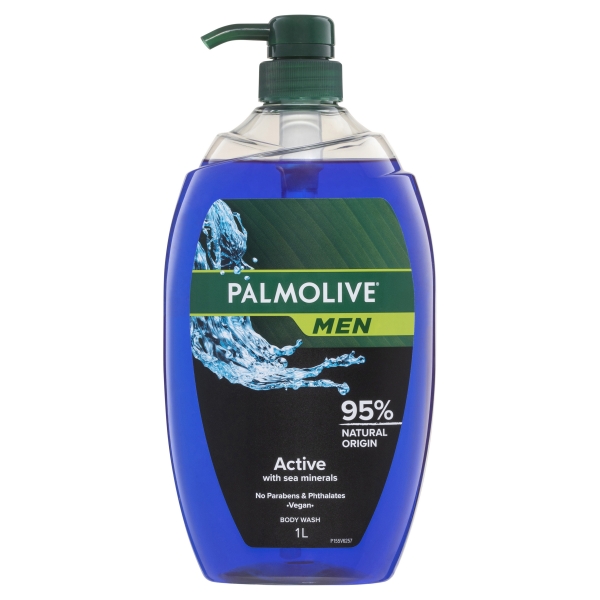 Palmolive Body Wash Men Active 1lt