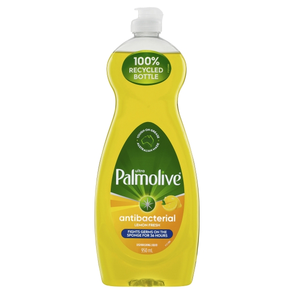Palmolive Ultra Strength Dishwashing Liquid Antibacterial Lemon 950ml