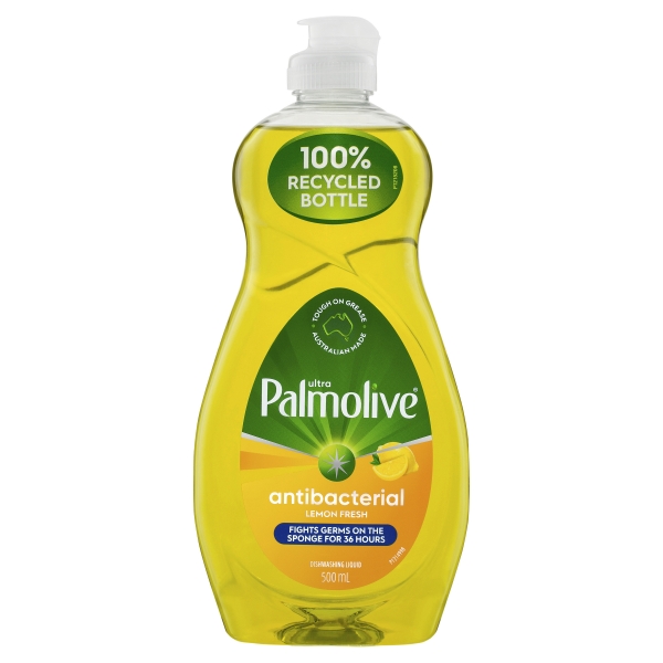 Palmolive Ultra Strength Dishwashing Liquid Antibacterial Lemon 500ml
