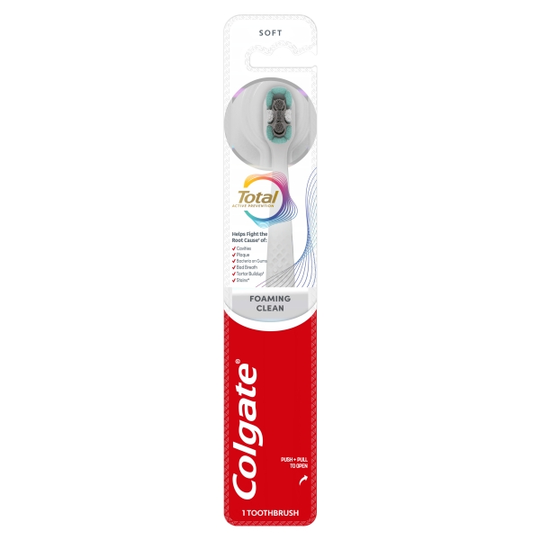 Colgate Toothbrush Total Active Prevention Foaming Clean Soft 1 Pack