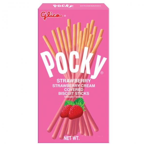 Glico Pocky Biscuit Stick Strawberry 35g