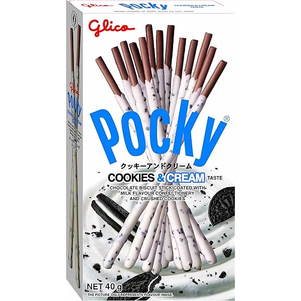 Glico Pocky Biscuit Cookies & Cream 40g