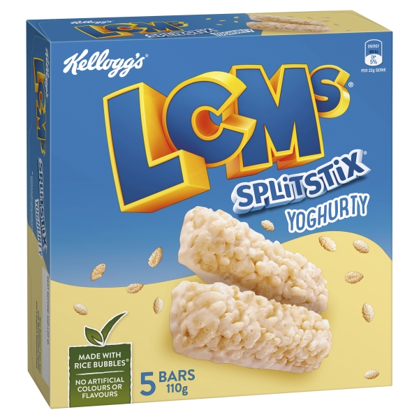 Kellogg's LCMs Split Stix Yoghurty 5 Pack 110g