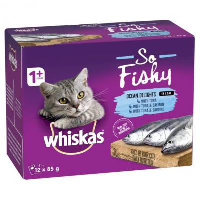 Whiskas So Fishy Ocean Delights 12 x 85g