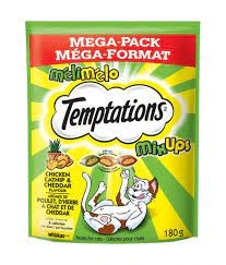 Temptations Catnip Chicken & Cheddar 180g