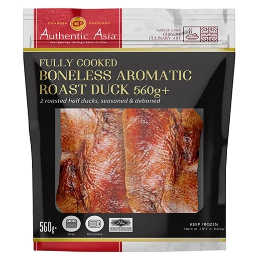 Authentic Asia Cooked Frozen Aromatic Roasted Half Duck 560g