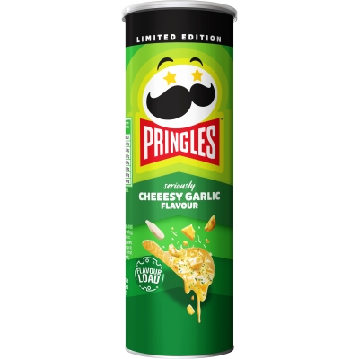 Pringles Chips Seriously Cheeesy Garlic 118g