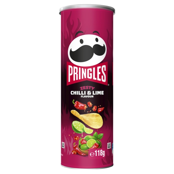 Pringles Chips Zesty Chilli & Lime Flavour 118g 