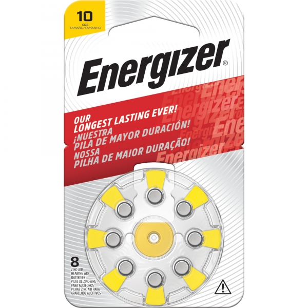 Energizer Battery Hearing Aids AZ10 8 Pack