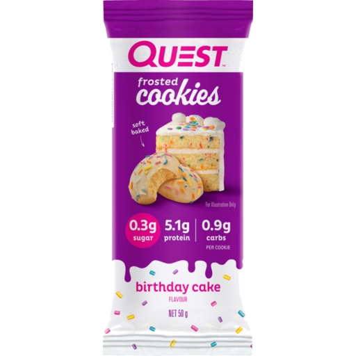 Quest Frosted Cookies Birthday Cake 50g 