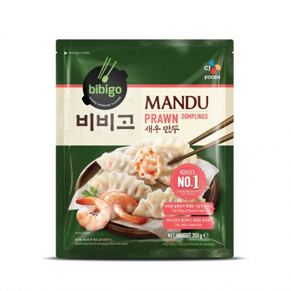 Bibigo Frozen Dumplings Steamed Mandu Prawn 350g