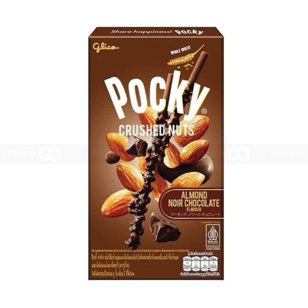 Glico Pocky Biscuit Stick Almond Dark Chocolate 38g