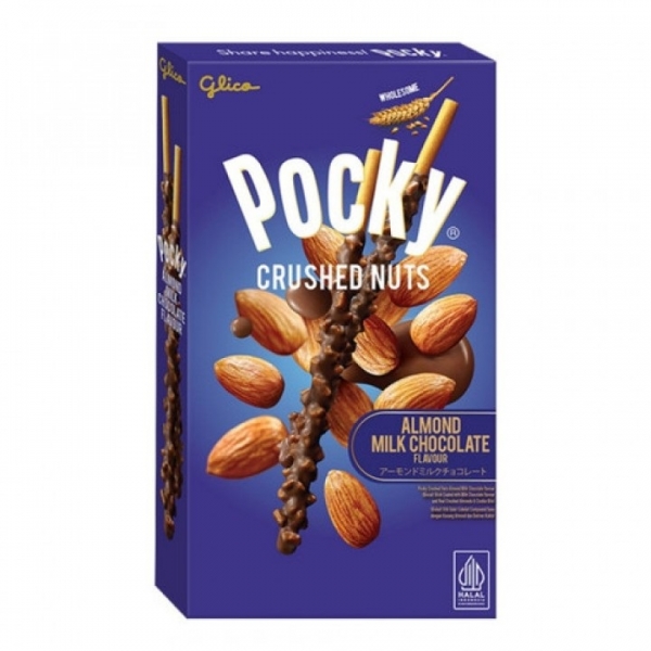 Glico Pocky Biscuit Stick Almond Milk Chocolate 25g